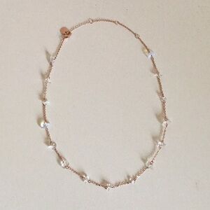 Pura Vida Rose Gold and Clear Gemstone Choker